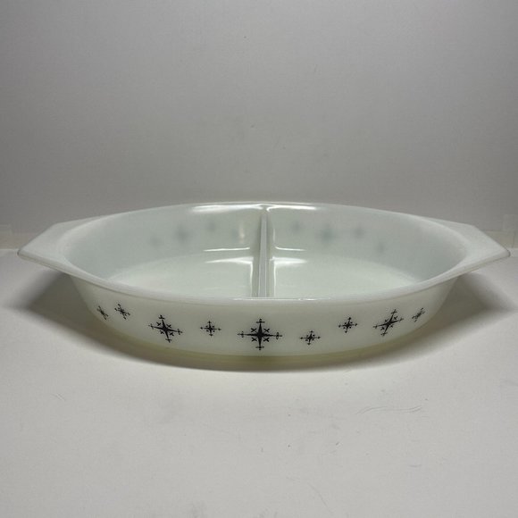 Pyrex | Kitchen | Vintage Pyrex Black Starburst Compass Snack Server 63 ...
